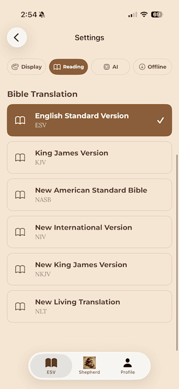 Red letter translations